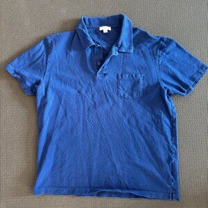 Sunspel Riviera Polo Shirt, Blue – Made in Portugal (Size L, fits like M)